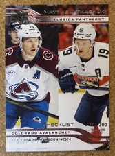 2025-26 Upper Deck Matthew Tkachuk and Nathan MacKinnon #200 Checklist 