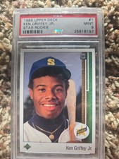 1989 Upper Deck - Star Rookie Ken Griffey Jr #1 (RC) - PSA 9!