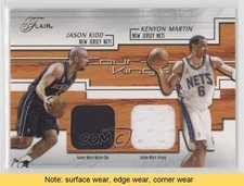 2002 Flair Court Kings Dual Game Used /250 Jason Kidd Kenyon Martin HOF READ 1f8