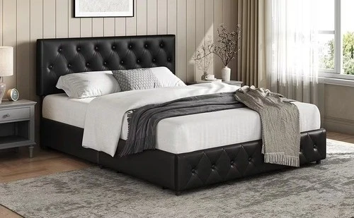 Letto Matrimoniale Imbottito COSTOFFS con Cassetti Contenitore 140x200 / 160x200 - Foto 2 di 10