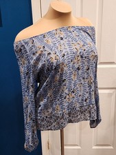 Chaps Semi Sheer Tunic Top Size L