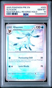 Glaceon 025/131 Prismatic Evolutions Master Ball Pattern Holo Rare