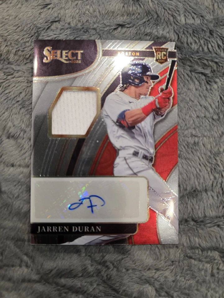 2022 Panini Select - Rookie Jersey Autographs Jarren Duran #RJA-JD /299 - Image 4 of 4