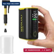 Electric Bike Pump, 130 PSI Mini Bicycle Pump with Digital Pressure Gauge Auto