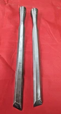 2 Vtg Stanley No. 720 Cabinetmakers 1/2” Socket Carving Chisel Beveled Edge
