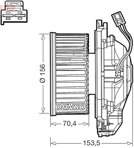 Denso InnenraumgebläSe DEA05012 12V FüR BMW 3Er F30 F80 Touring F31 4Er F32 F82-image
