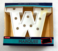 LED Marquee Letter Lights Sign  Light Up Alphabet Letter W  6" New in Box