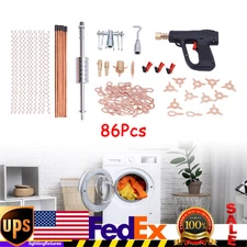 86Pcs Stud Welder Dent Repair Kit Car Body Panel Dent Spot Welding Puller Tool