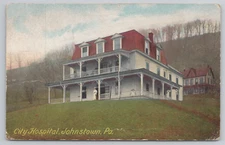Postcard the City Hospital in Johnstown, PA.