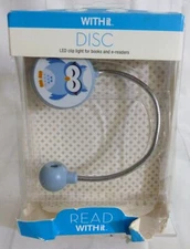 With It Read DISC LED Clip Light for Books and E-Readers Owl ~ Damaged Packaging