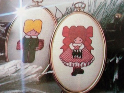 Leisure Arts CHRISTMAS KIDS Color Chart Cross Stitch VTG 1980 Rachel Crissinger - Picture 8 of 12