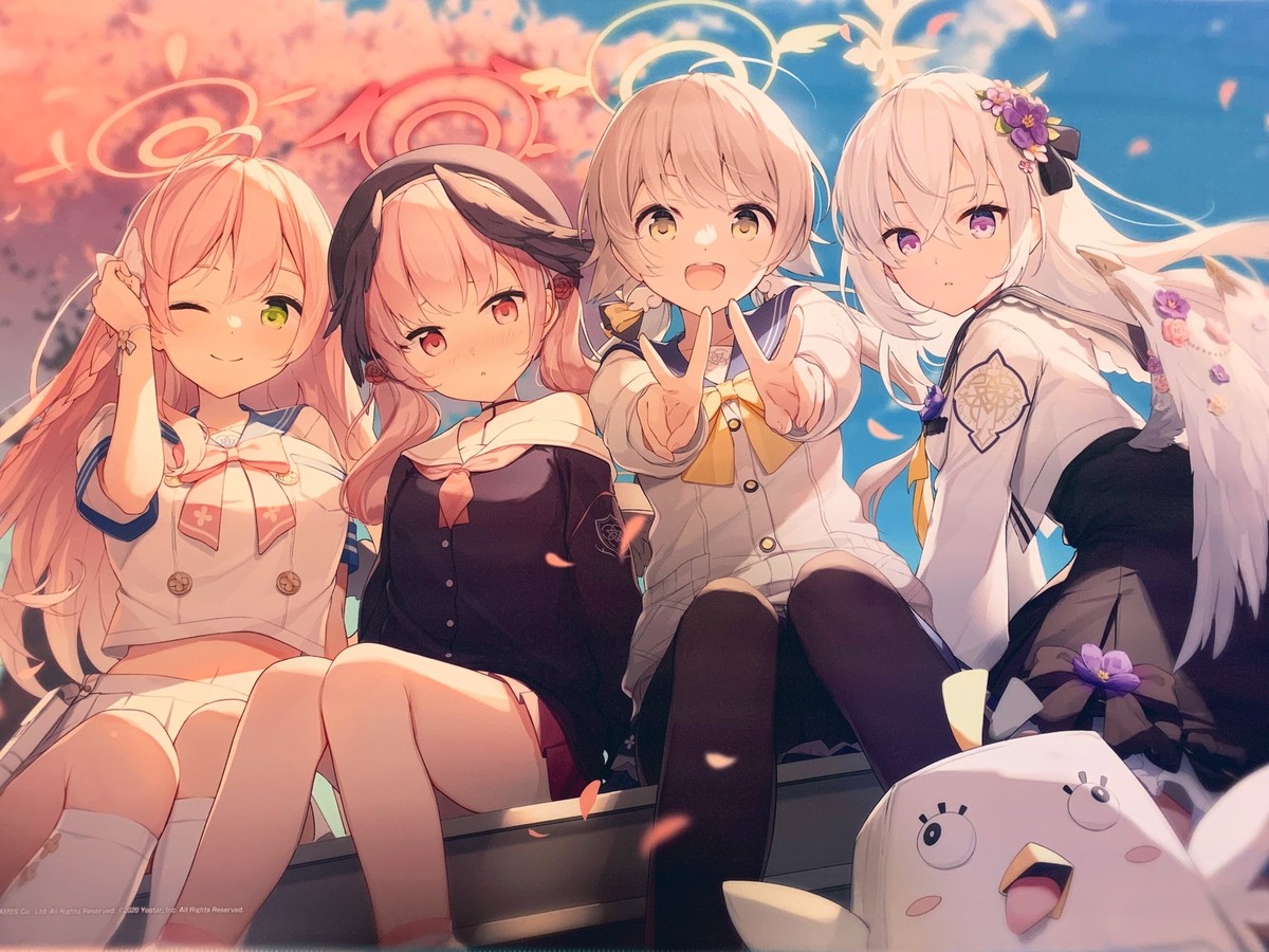 Blue Archive - Shirasu Azusa Hanako Hifumi Playmat