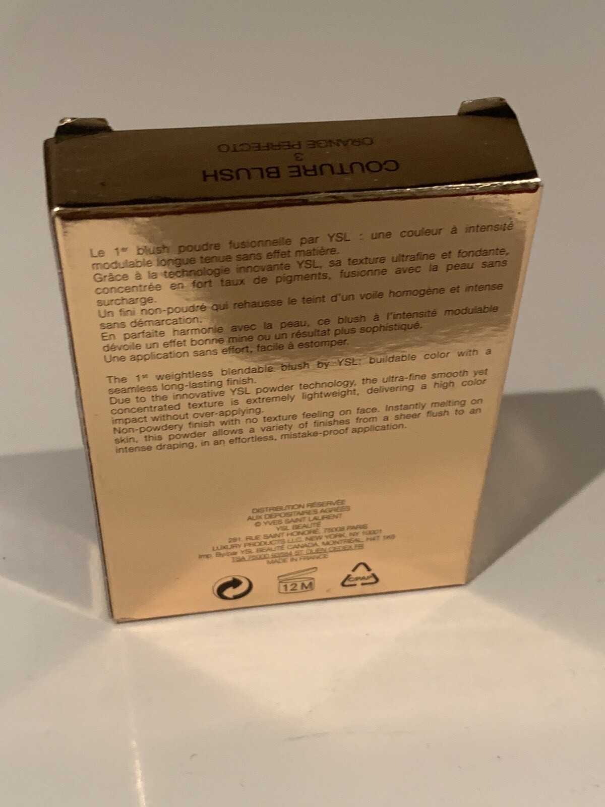 Yves Saint Laurent Couture Blush 3g N3 Orange Perfecto for sale online eBay