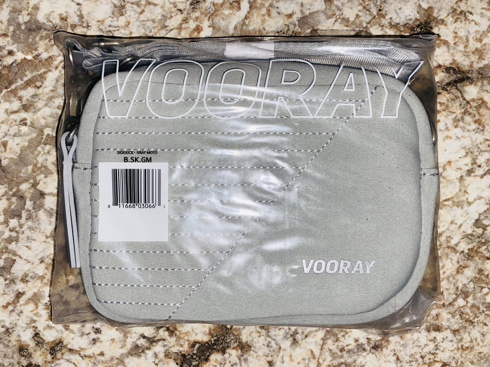 VOORAY GRAY CROSSBODY PURSE NWT