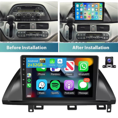 Android Car Stereo Radio GPS Navi WIFI 4+32G carplay For Honda Odyssey 2005-2010