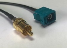 RCA Male to Fakra Z Neutral Female Extention RG174 Coaxial Cable Pick Length USA