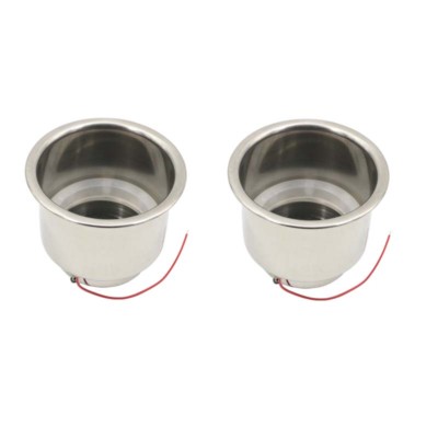 IURE MARINE Tainle Teel Cup Drink Holder White LED Built-in For - Foto 11