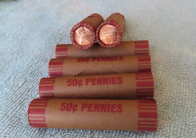 2010-D **Original Bank Wrapped ** Uncirculated Lincoln Cent Roll - OBW Penny's