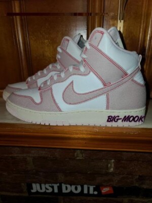Nike Dunk High 1985 Pink Denim ''BARELY ROSE''.........BOX WITH MISSING LID