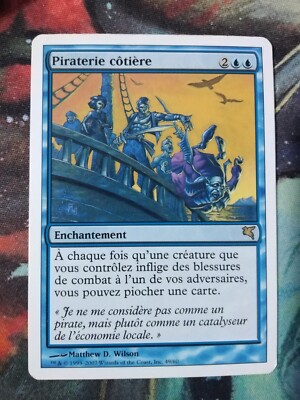 MTG COASTAL PIRACY (Piraterie ctire) MP VERY RARE FRENCH Salvat-Hachette  2006 | eBay