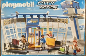 playmobil 5338 city action airport with control tower