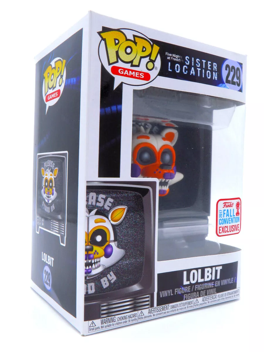  Funko POP! Games Five Nights at Freddy's Sister Location LOLBIT  2017 NYCC Fall Convention Exclusive # 229 Vinyl Figure : Toys & Games