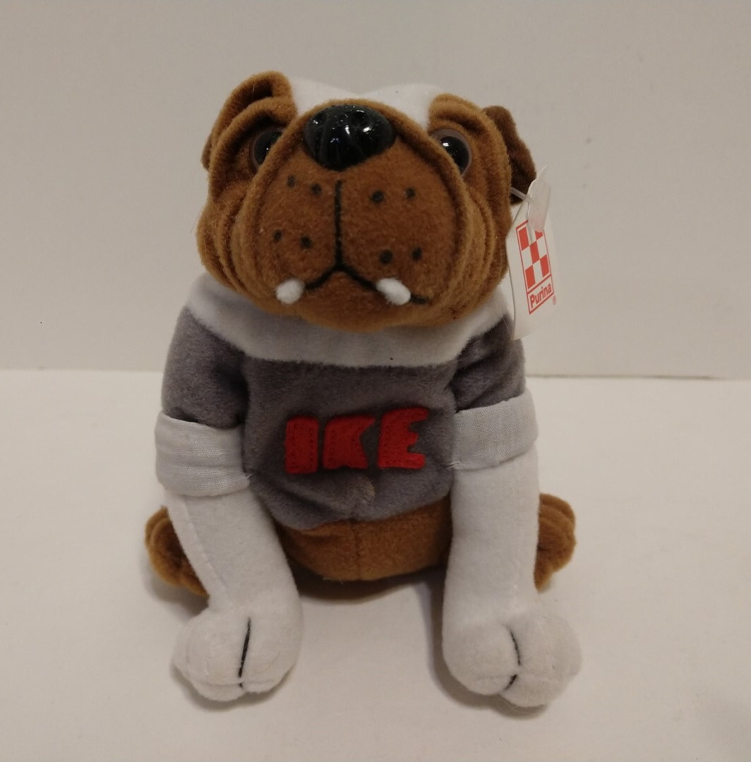 1999 Ike The Bulldog Dog Mascot 4" Plush Stuffed Beanie