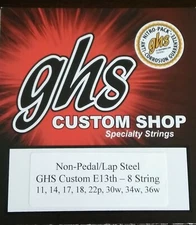 GHS: Custom Lap Steel Guitar Strings E13th - 8 Strings 11 - 36w