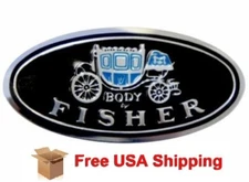 Sill Plate Decal Emblem " Body by Fisher "  for GM Chevrolet Various Models