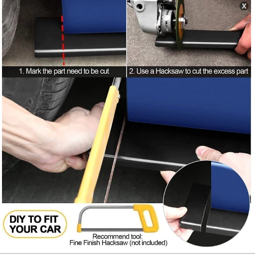 For Acura TL 2000-2014 78.7'' Side Skirt Splitter Extension Rocker Panel Spoiler Foto 2 de 4