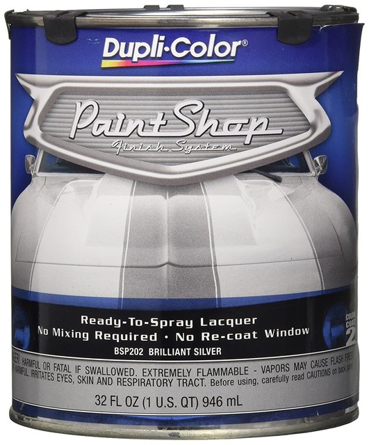 Duplicolor Bsp202 Brilliant Silver Metallic Paint Shop Finish System 32 Oz. for sale online