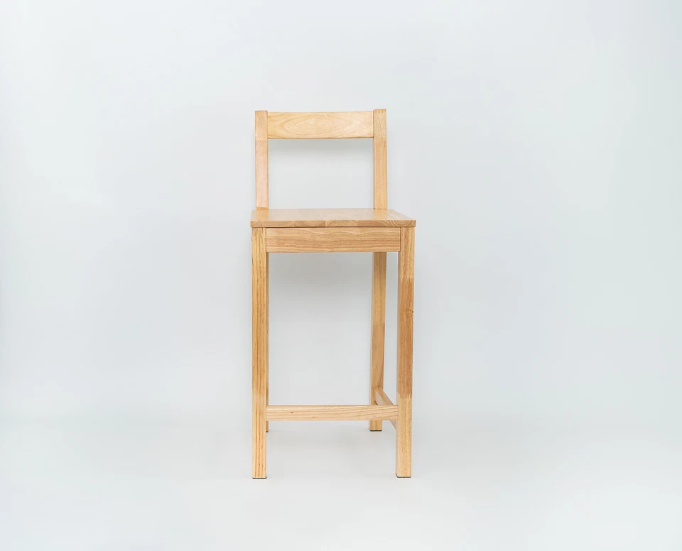 Paquete de 2 taburetes de mostrador de interior, pino Foto 3 de 4