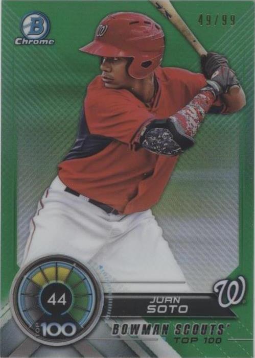 2018 Bowman - Bowman Scouts' Top 100 Juan Soto #BTP-44 Green