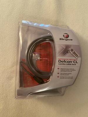Targus DEFCON CL Notebook Security Combination Cable Lock 6.5 Foot 2M cable NEW