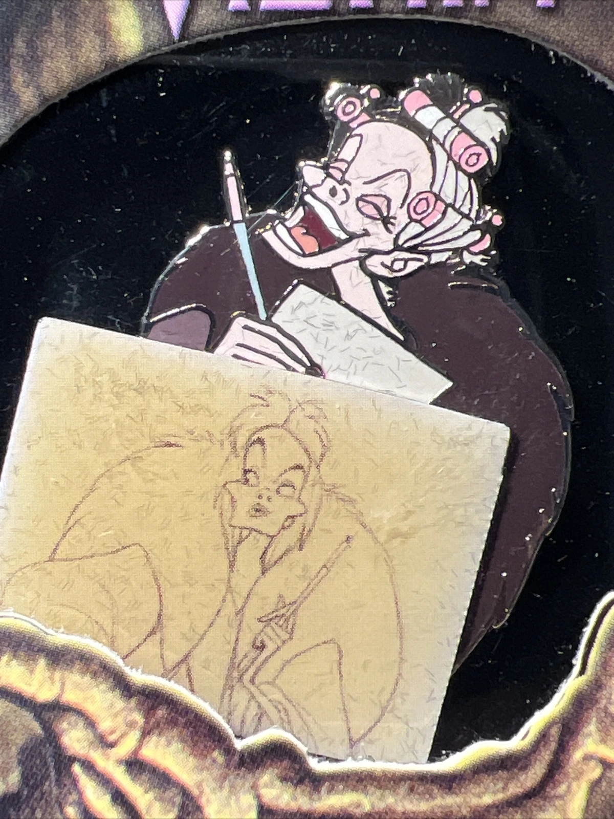 The Disney Villain Cruella 101 Dalmatians Pin The Walt Disney Gallery LE /5000