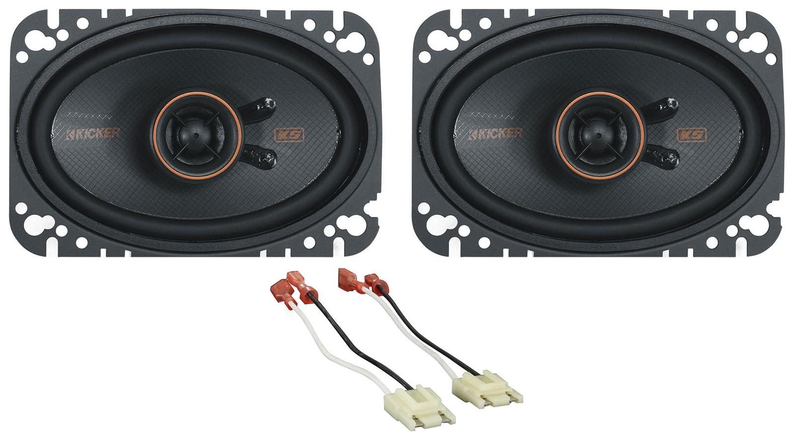 Комплект для замены передних динамиков Kicker 4x6 KSC460 для Jeep Wrangler YJ 1987-1995 годов выпуска