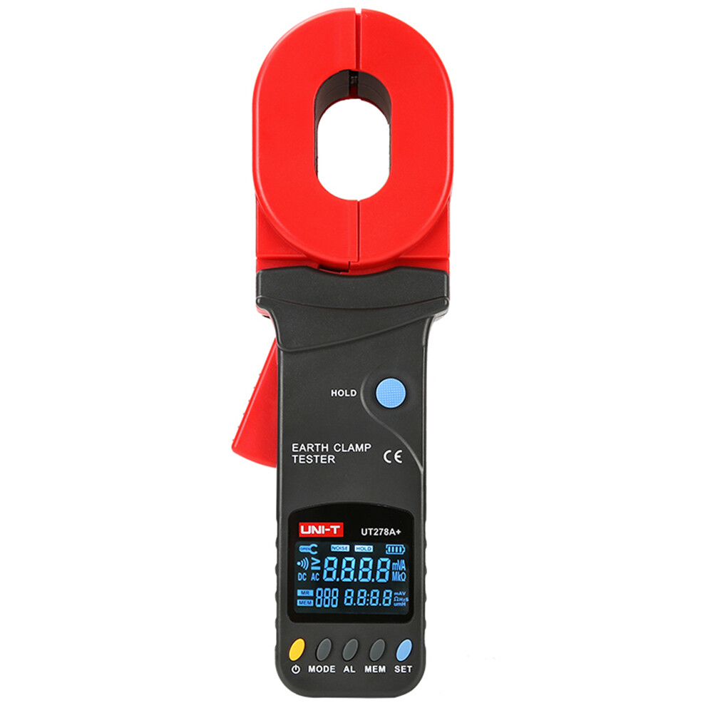 UNI-T Digital Clamp Earth Ground Resistance Tester 1200Ω Leakage 0.3-20A Data St