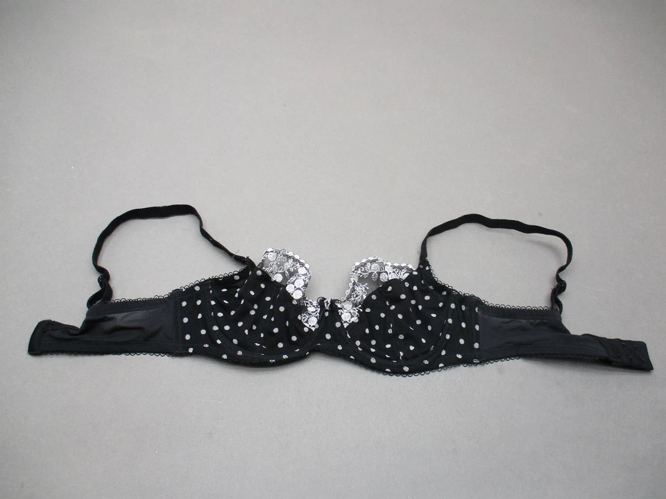 Sujetador 34C Felina para mujer negro con aros sin forro Sweet Revenge cobertura completa 4B Foto 3 de 4