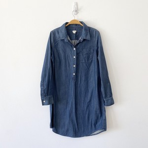 j crew denim shirtdress
