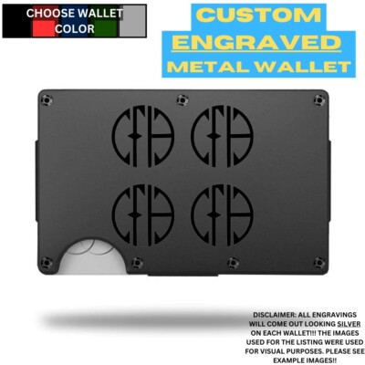 Pantera Cowboys From Hell Laser Engraved Onto An Aluminum Wallet