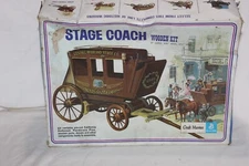 Vintage Craft Masters 50123 Stage Coach Wooden Kit General Mills 1971 for parts
