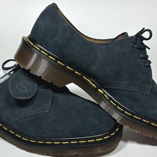 Dr Martens 1461 Made in England Suede Oxford Shoes Blue Indigo sz 6 US / 5 UK