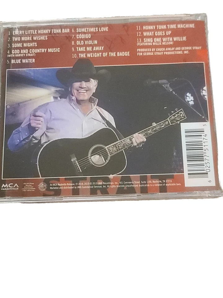 GEORGE STRAIT Honky Tonk Time Machine 2019 MCA CD Decal WALMART NEW SEALED Foto 3 de 4