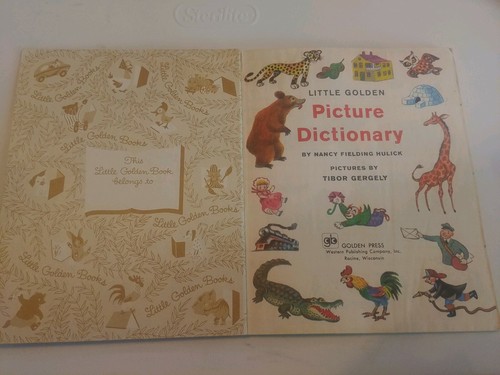 Little Golden Book The Picture Dictionary 1980 # 205-2 Cover Price 69 Cent - Picture 2 of 5