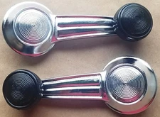 20348200 GM VARIOUS MODELS WINDOW CRANK HANDLE CHROME W/BLACK KNOB L=R