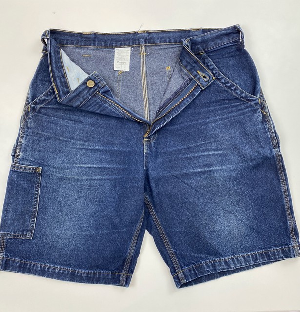 Carhartt Men's Denim Blue Jean Carpenter Work Shorts 36 for sale online | eBay