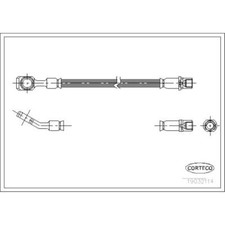 CORTECO Bremsschlauch Bremsleitung hinten für Opel Vectra C Caravan Signum