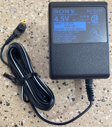 SONY AC-E455D Adapter Chargeur 4.5V 500mA Alimentation