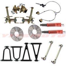Front Shock Suspension Swingarm Steering Spindle Wheel Hub Brake for Go Kart ATV