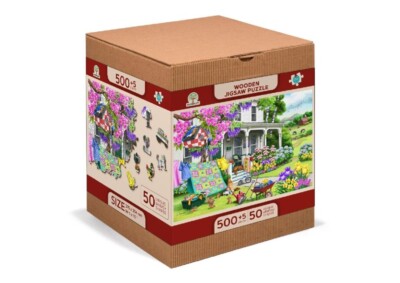 Countryside Garden 505 Piece Wood Jigsaw Puzzle Wooden City New | eBay